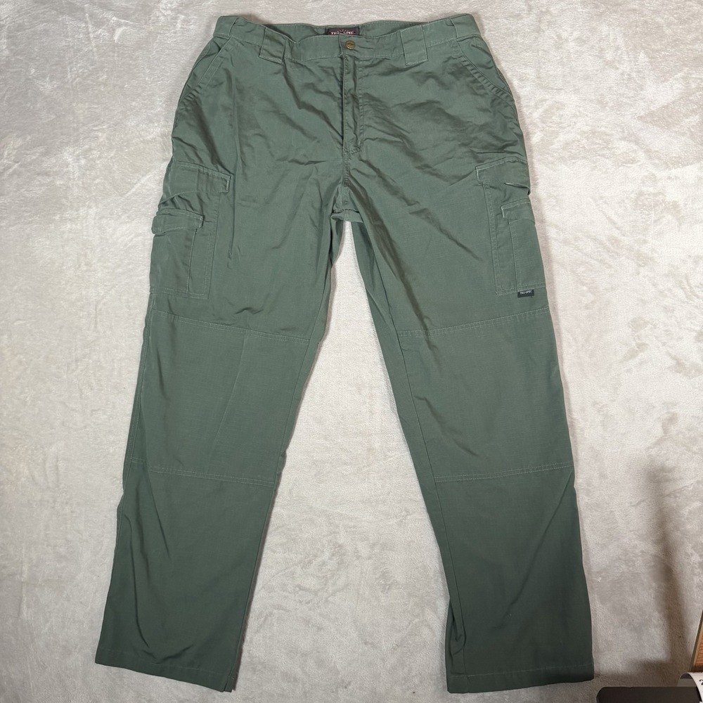 TRU-SPEC Men’s 40x34 Olive Green Ripstop Tactical Cargo Pants Military Utility